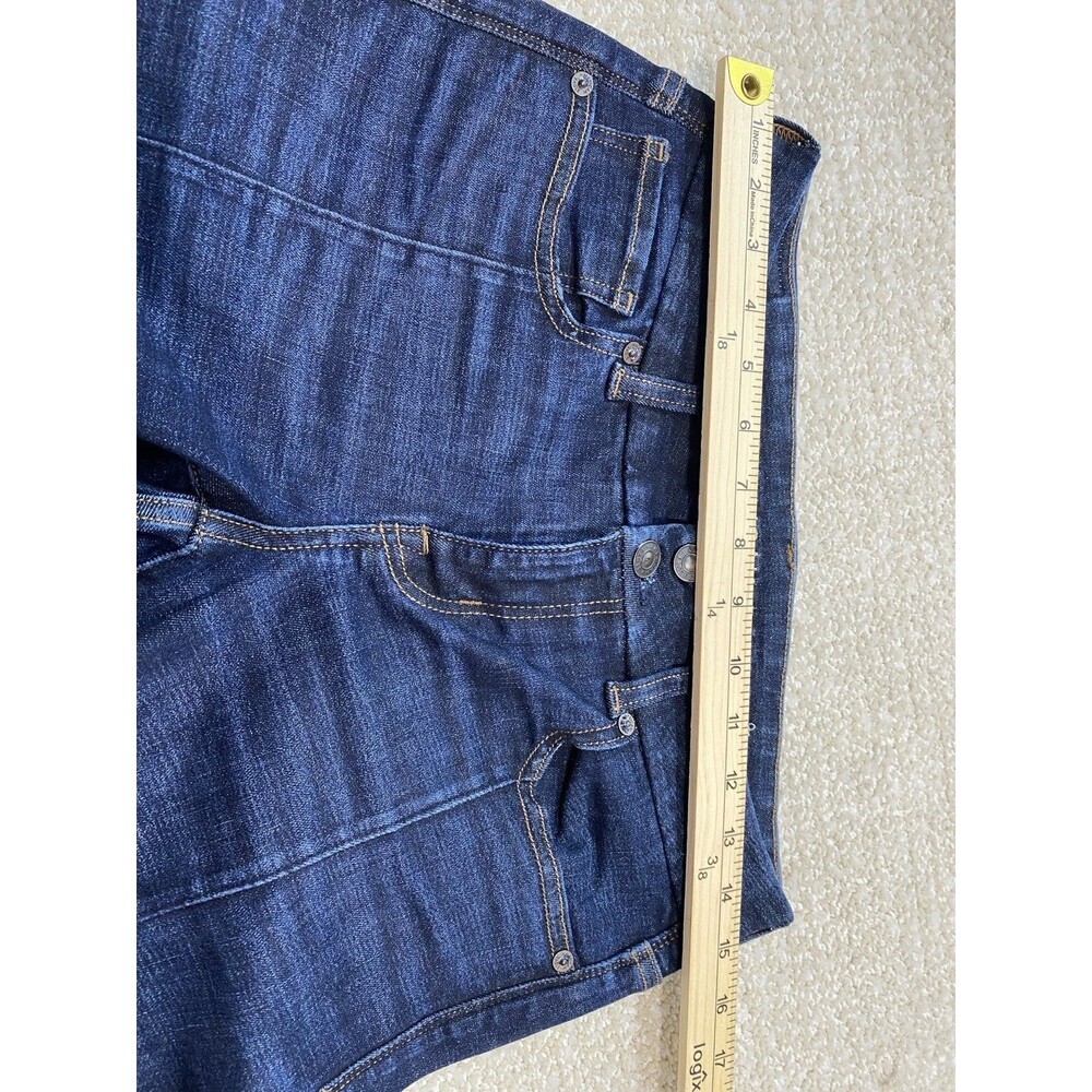 American Eagle Kick Boot Jeans Womens 4 Blue Medium Wash Mid Rise Stretch Denis - Picture 9 of 14